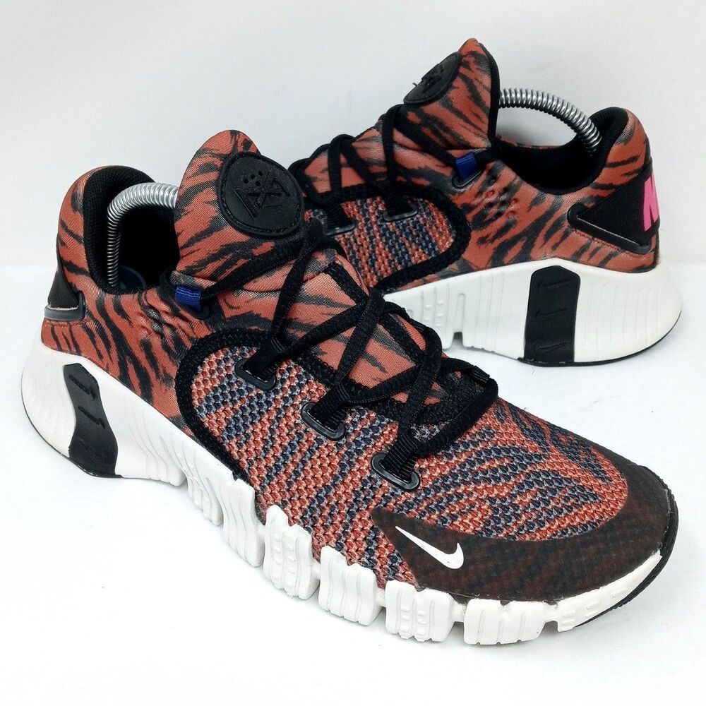 Nike Free Metcon 4 Sneakers Womens Size 7.5 Black/Phantom Tiger DJ8655-018